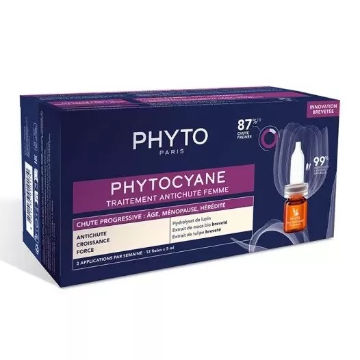 سرم ضد ریزش مو فیتوسیان بانوان Phyto Phytocyane anti-hair loss treatment for women