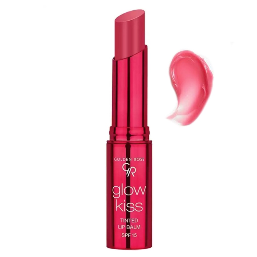 تینت لب Glow Kiss حاوی SPF 15 گلدن رز (02-Strawberry)